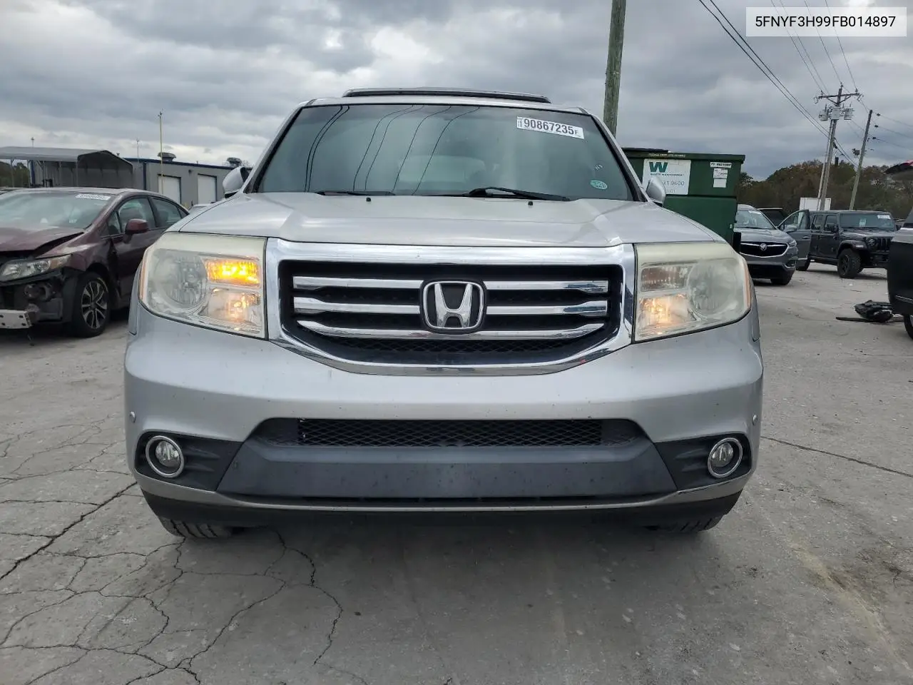 5FNYF3H99FB014897 2015 Honda Pilot Touring