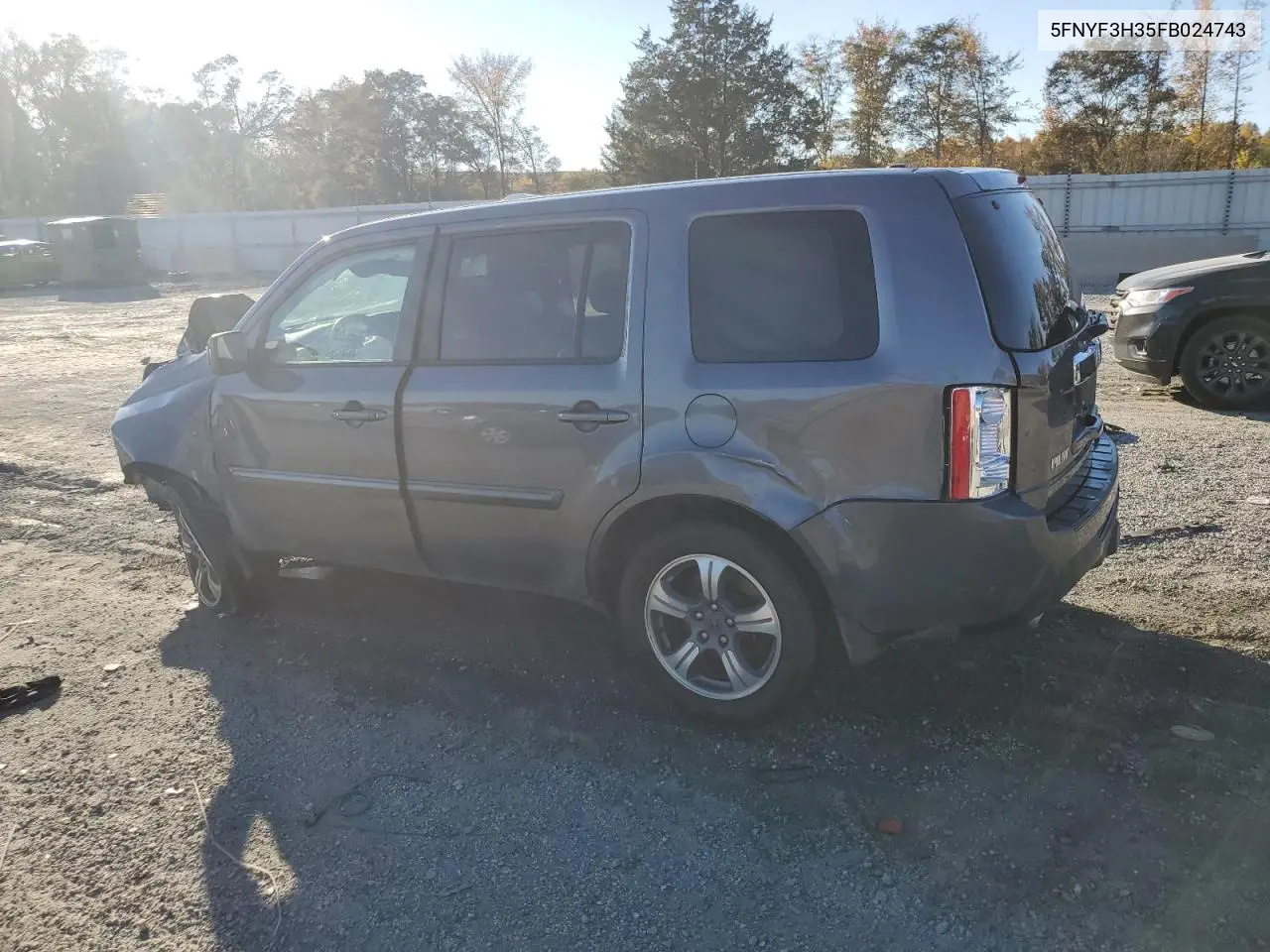 5FNYF3H35FB024743 2015 Honda Pilot Se