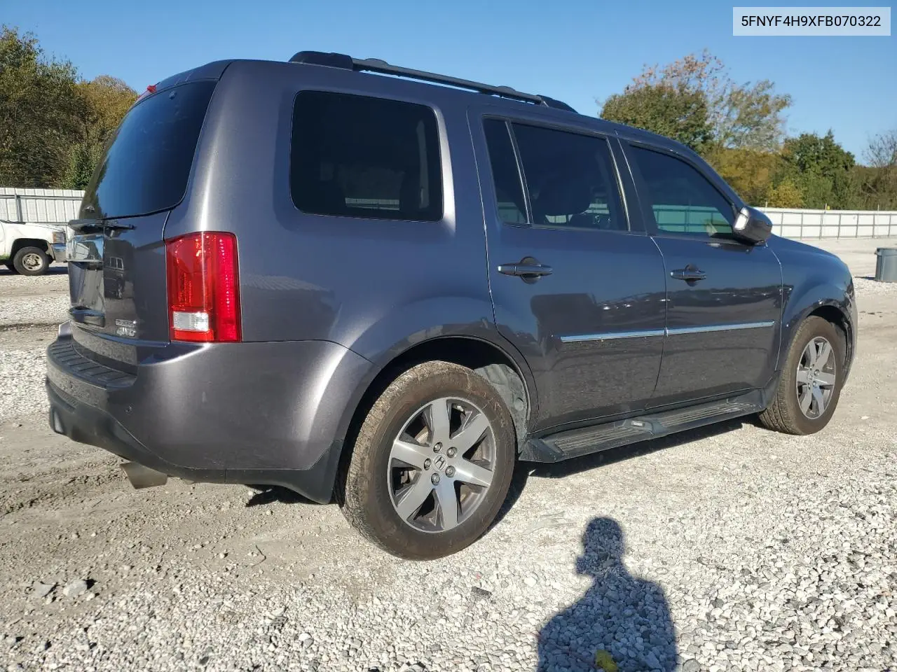 5FNYF4H9XFB070322 2015 Honda Pilot Touring