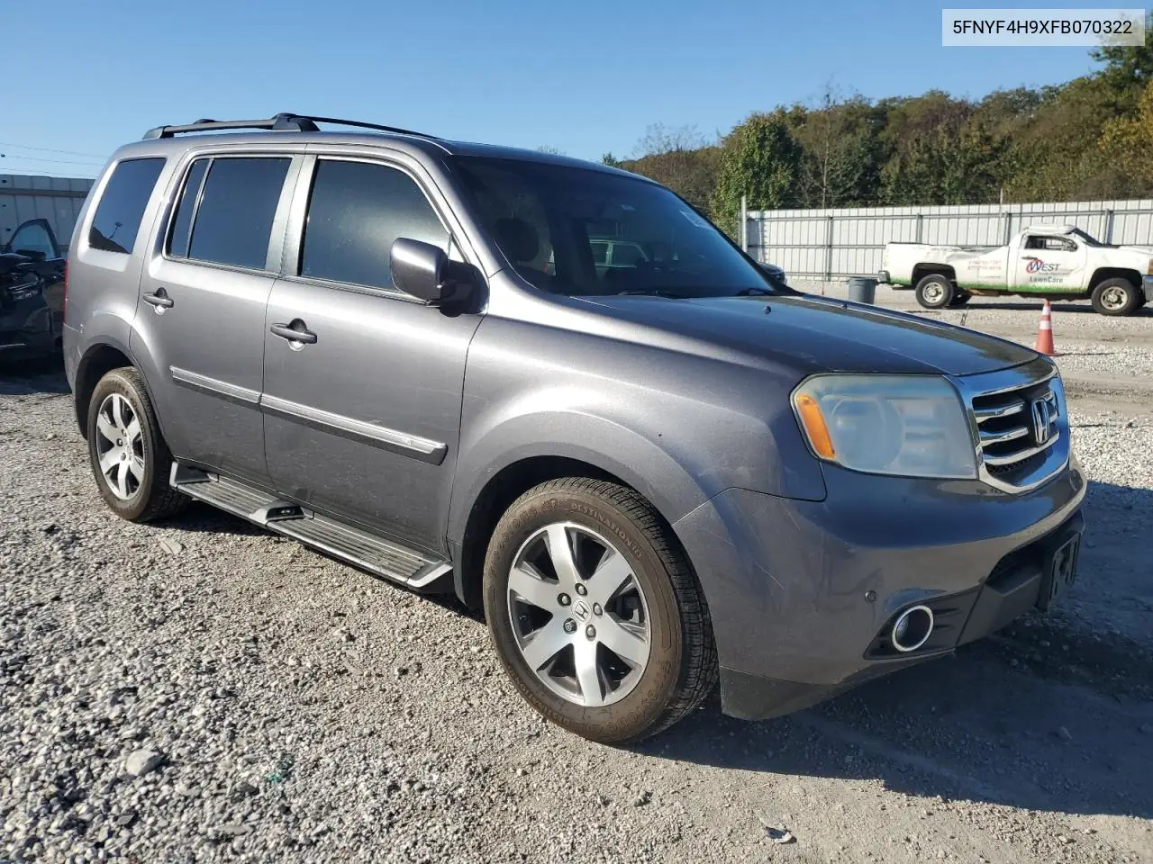 5FNYF4H9XFB070322 2015 Honda Pilot Touring