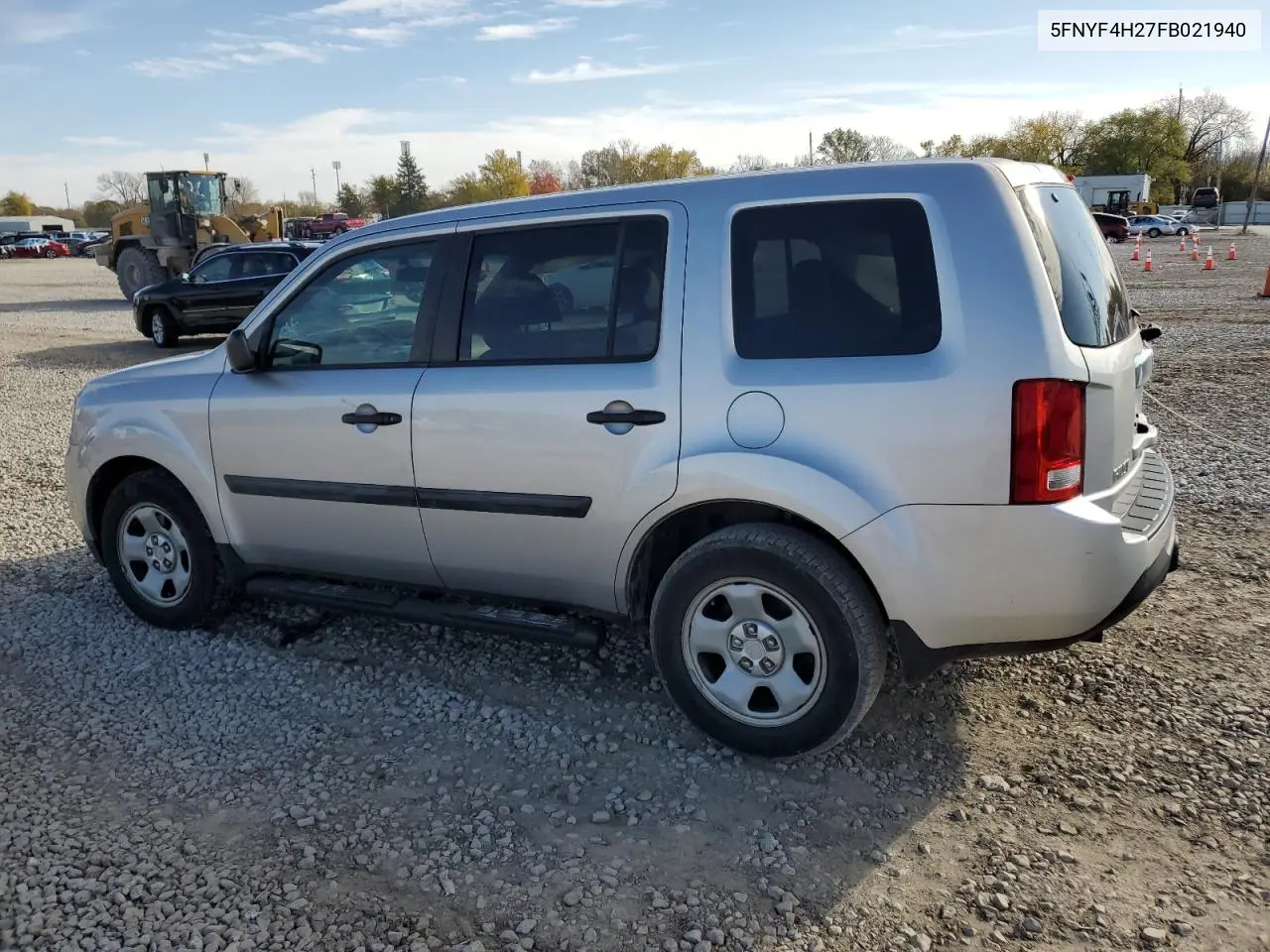 5FNYF4H27FB021940 2015 Honda Pilot Lx