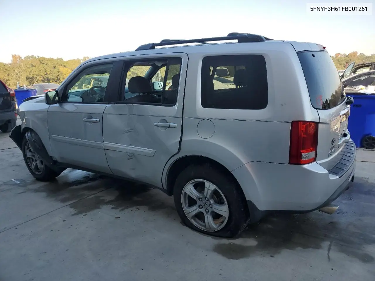 5FNYF3H61FB001261 2015 Honda Pilot Exl