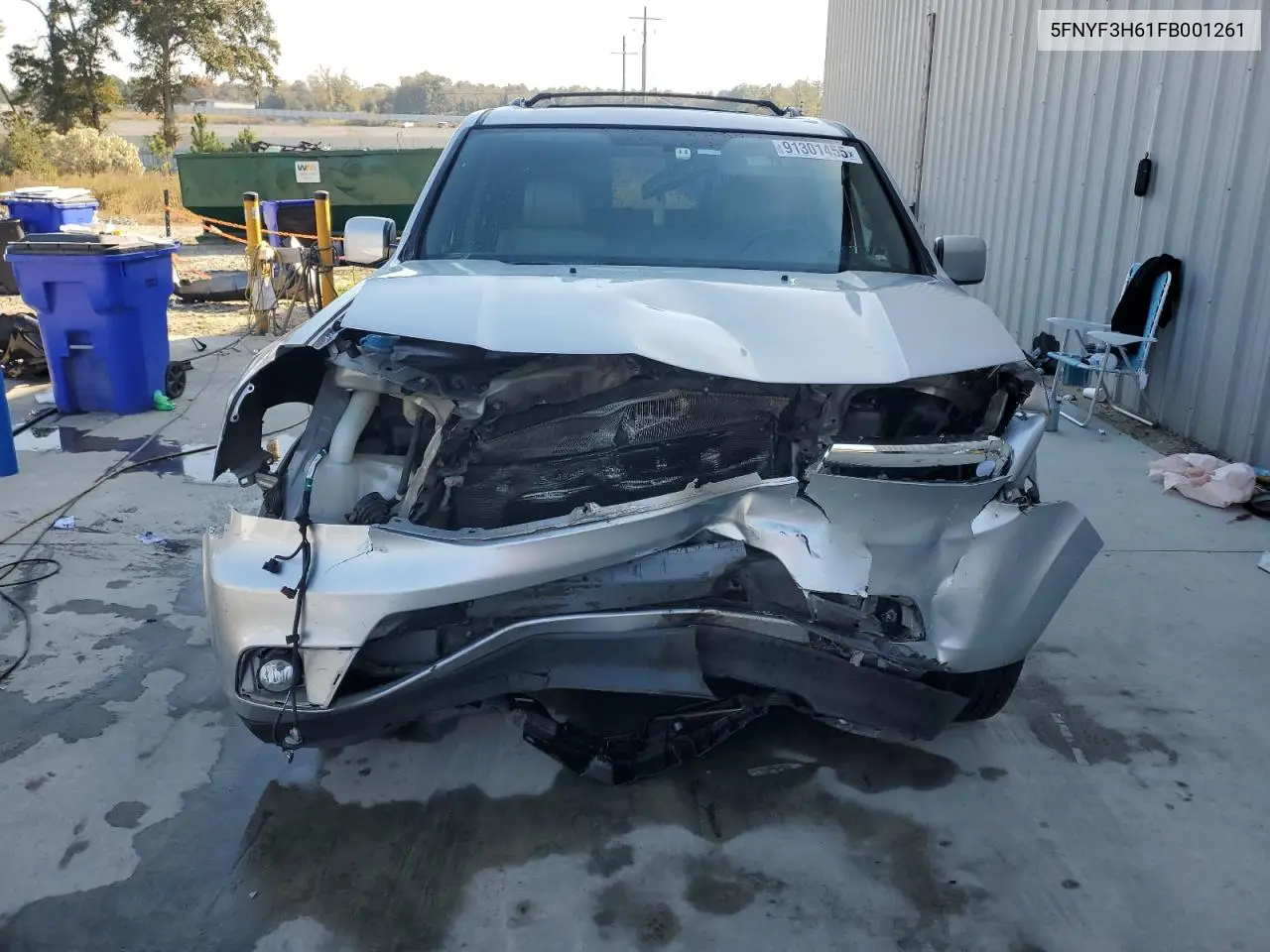 5FNYF3H61FB001261 2015 Honda Pilot Exl