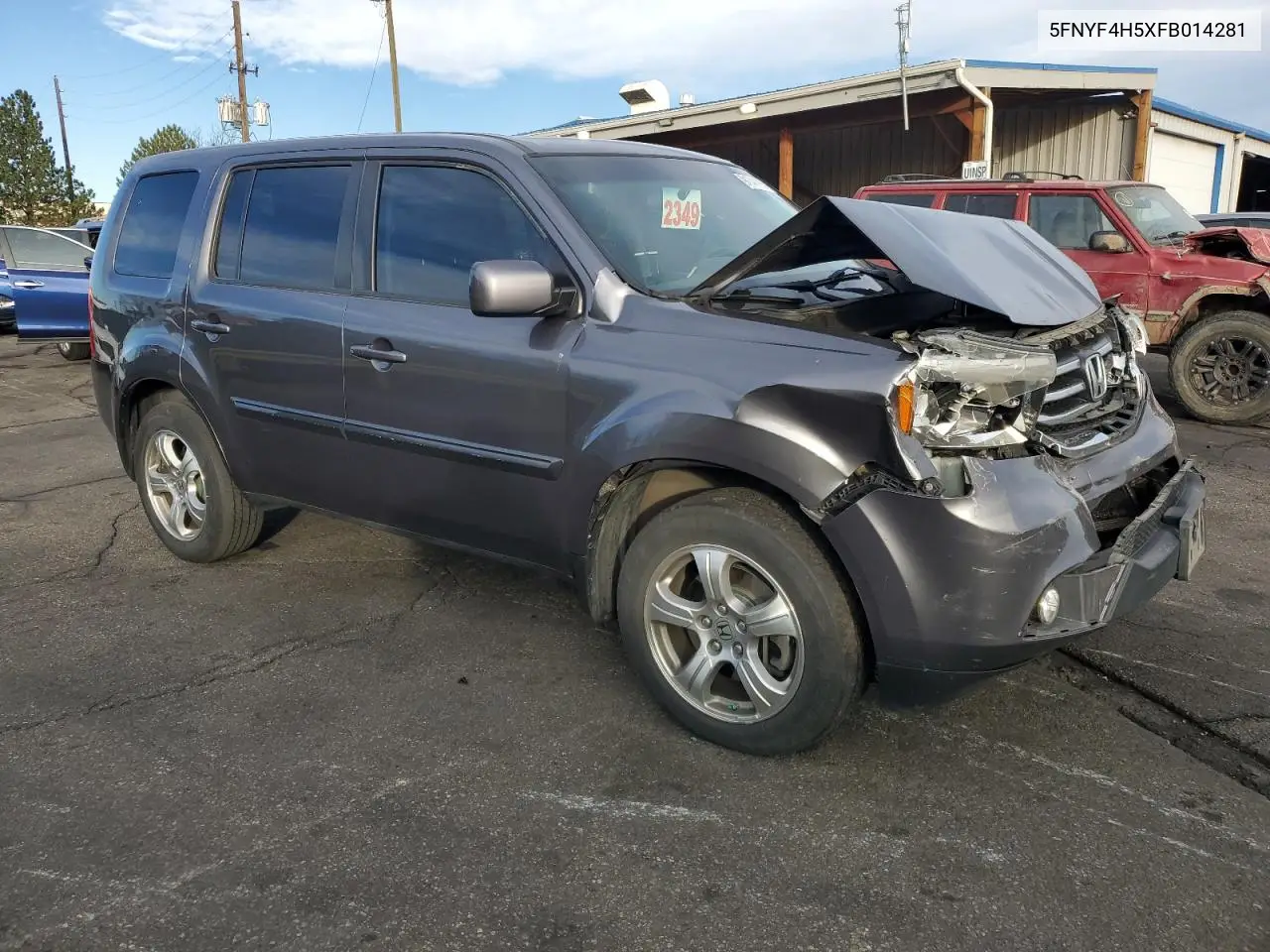 5FNYF4H5XFB014281 2015 Honda Pilot Exl