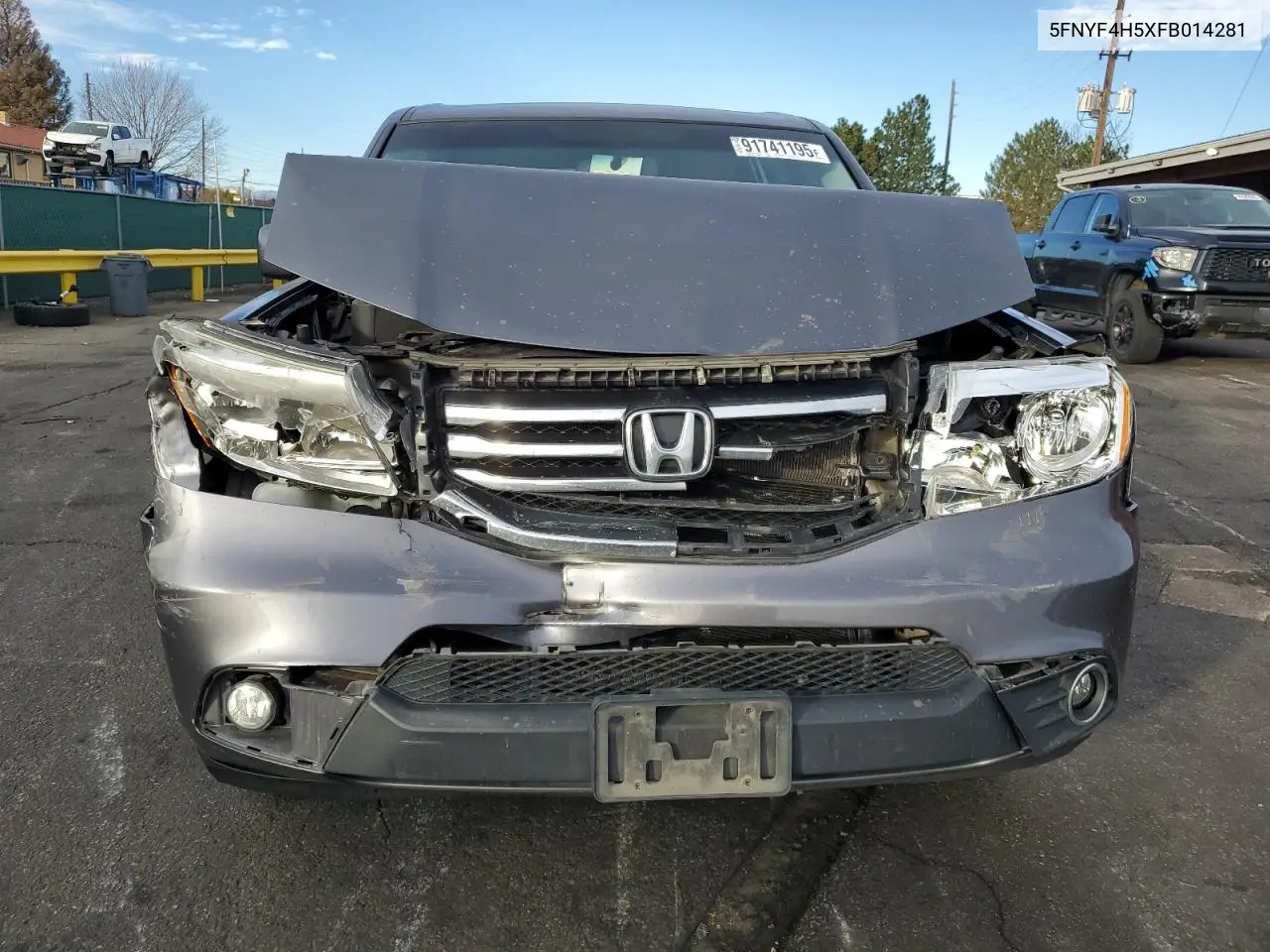 5FNYF4H5XFB014281 2015 Honda Pilot Exl