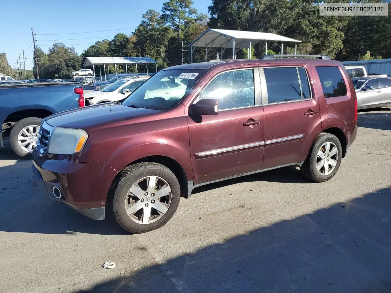5FNYF3H94FB021126 2015 Honda Pilot Touring