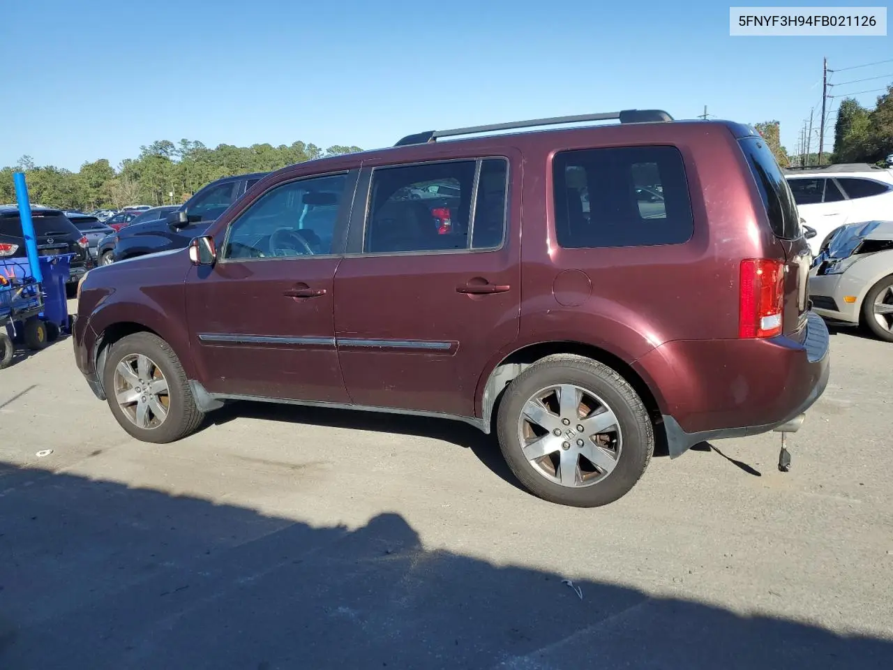 5FNYF3H94FB021126 2015 Honda Pilot Touring