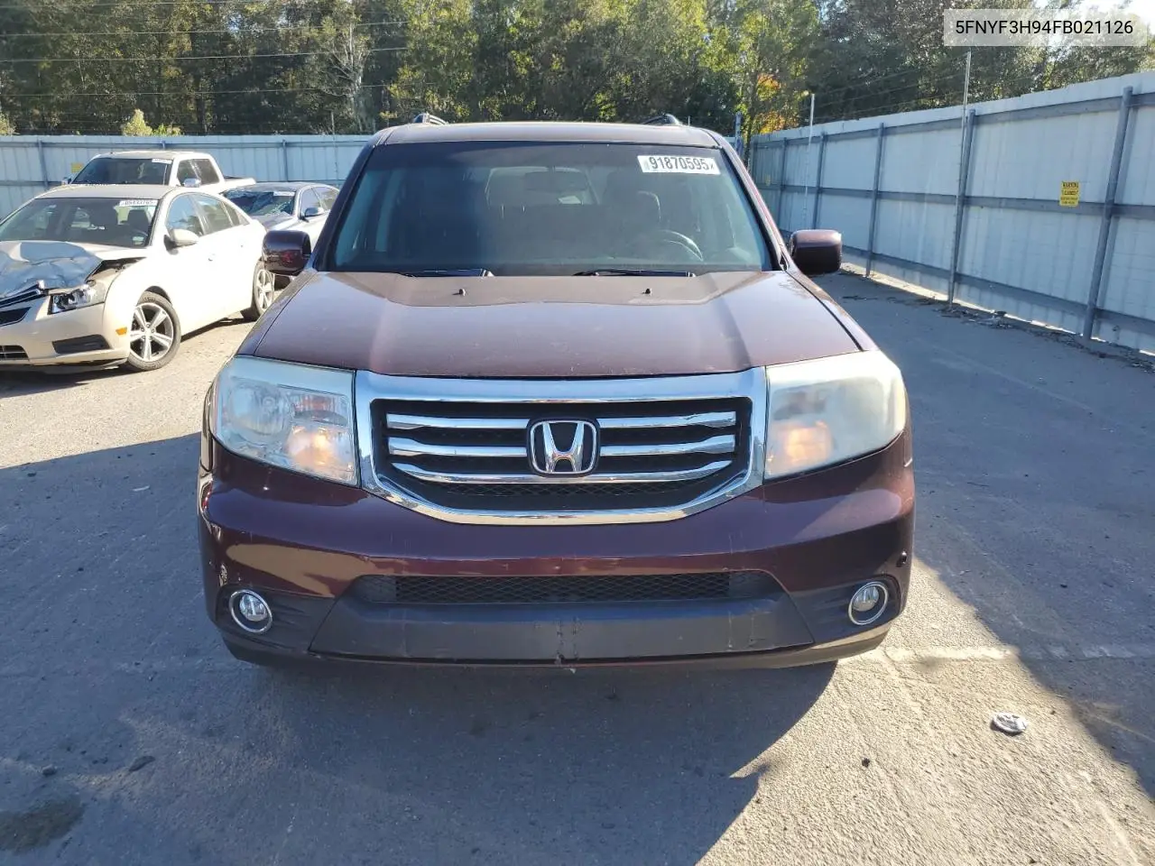 5FNYF3H94FB021126 2015 Honda Pilot Touring