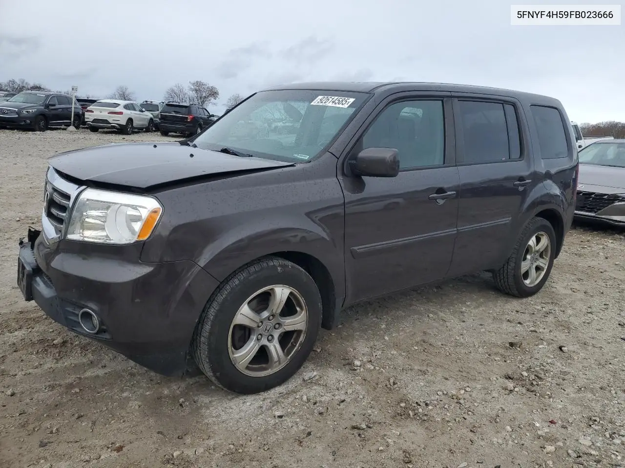 5FNYF4H59FB023666 2015 Honda Pilot Exl