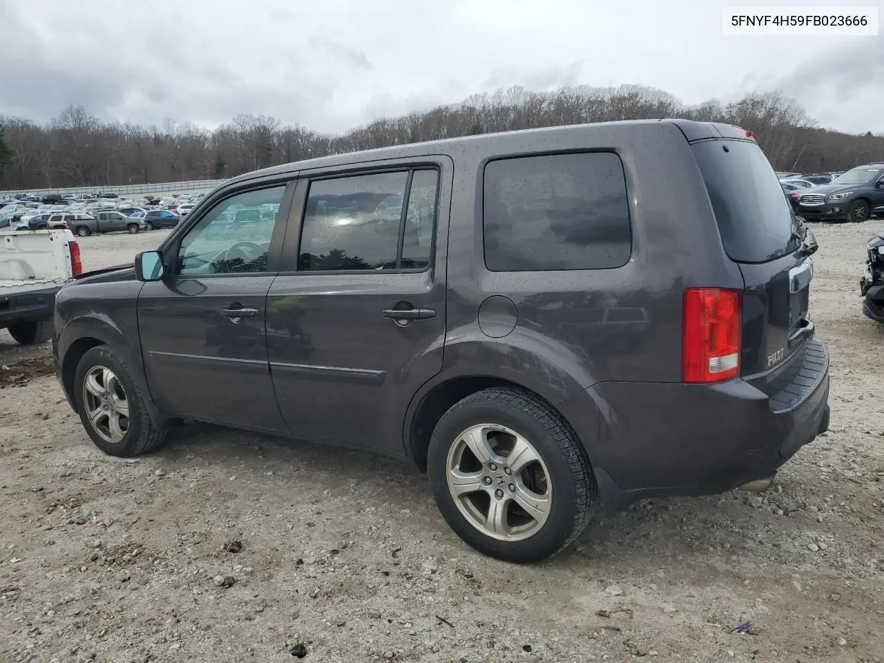 5FNYF4H59FB023666 2015 Honda Pilot Exl