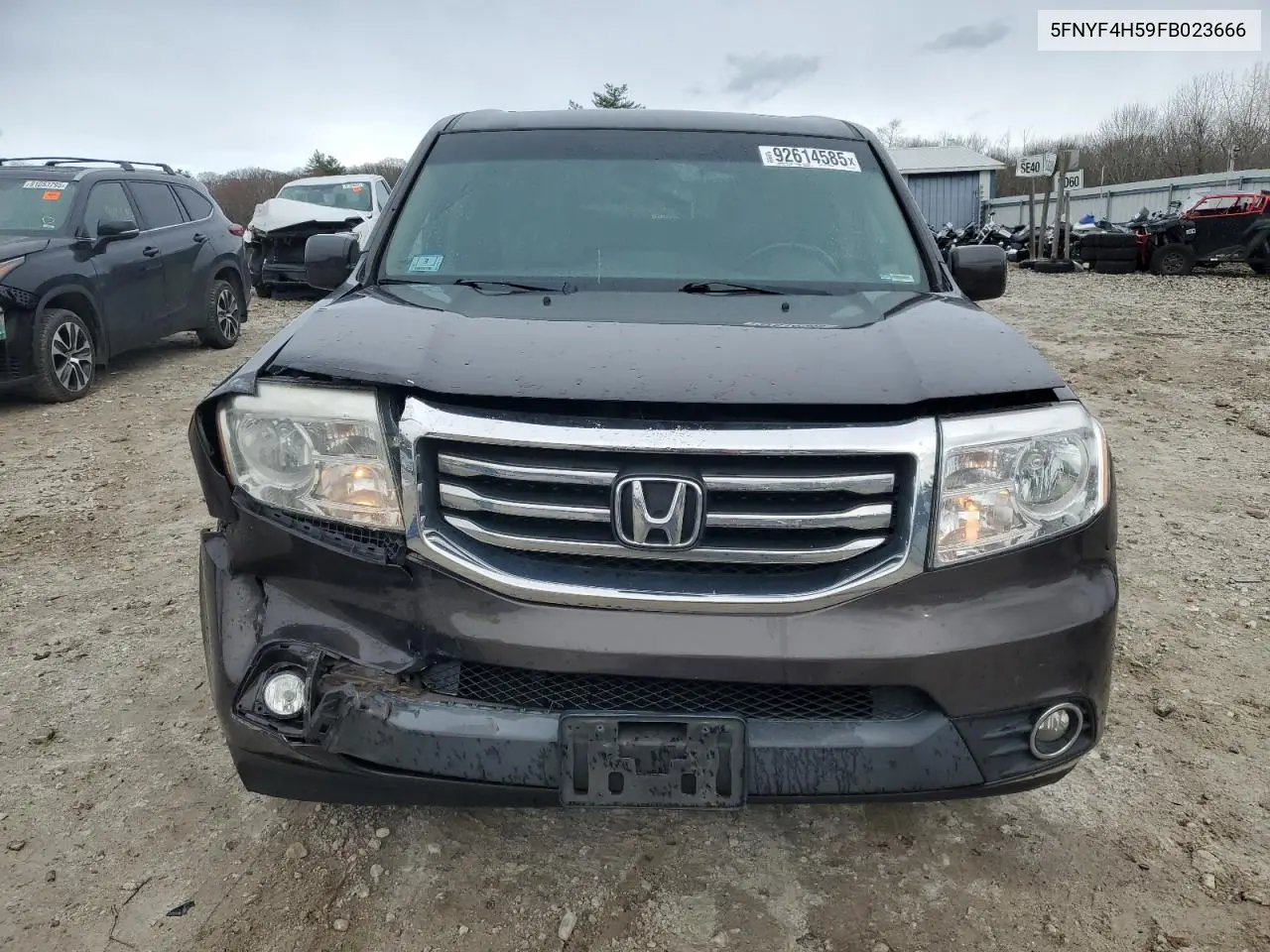 5FNYF4H59FB023666 2015 Honda Pilot Exl