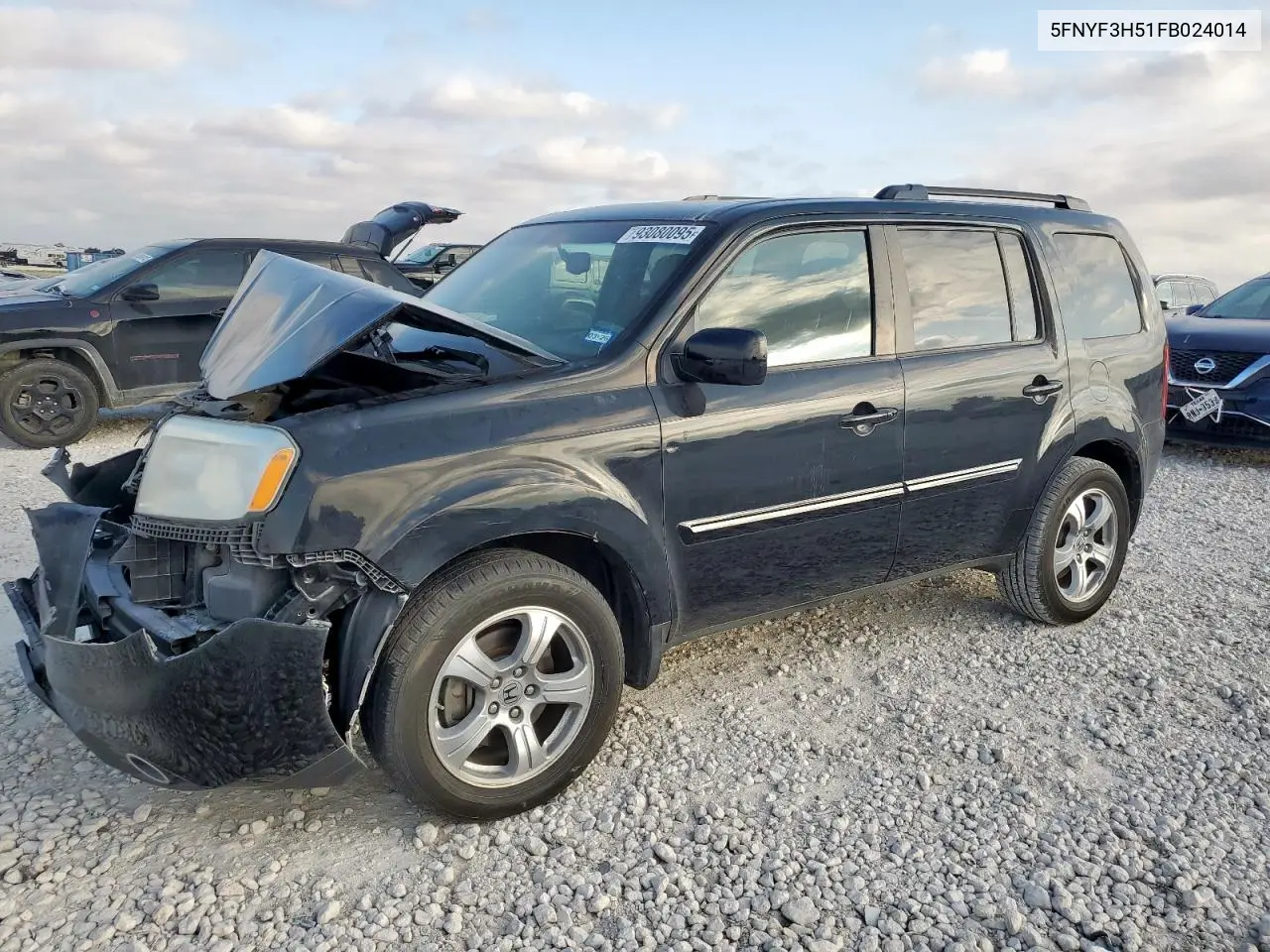 5FNYF3H51FB024014 2015 Honda Pilot Exl