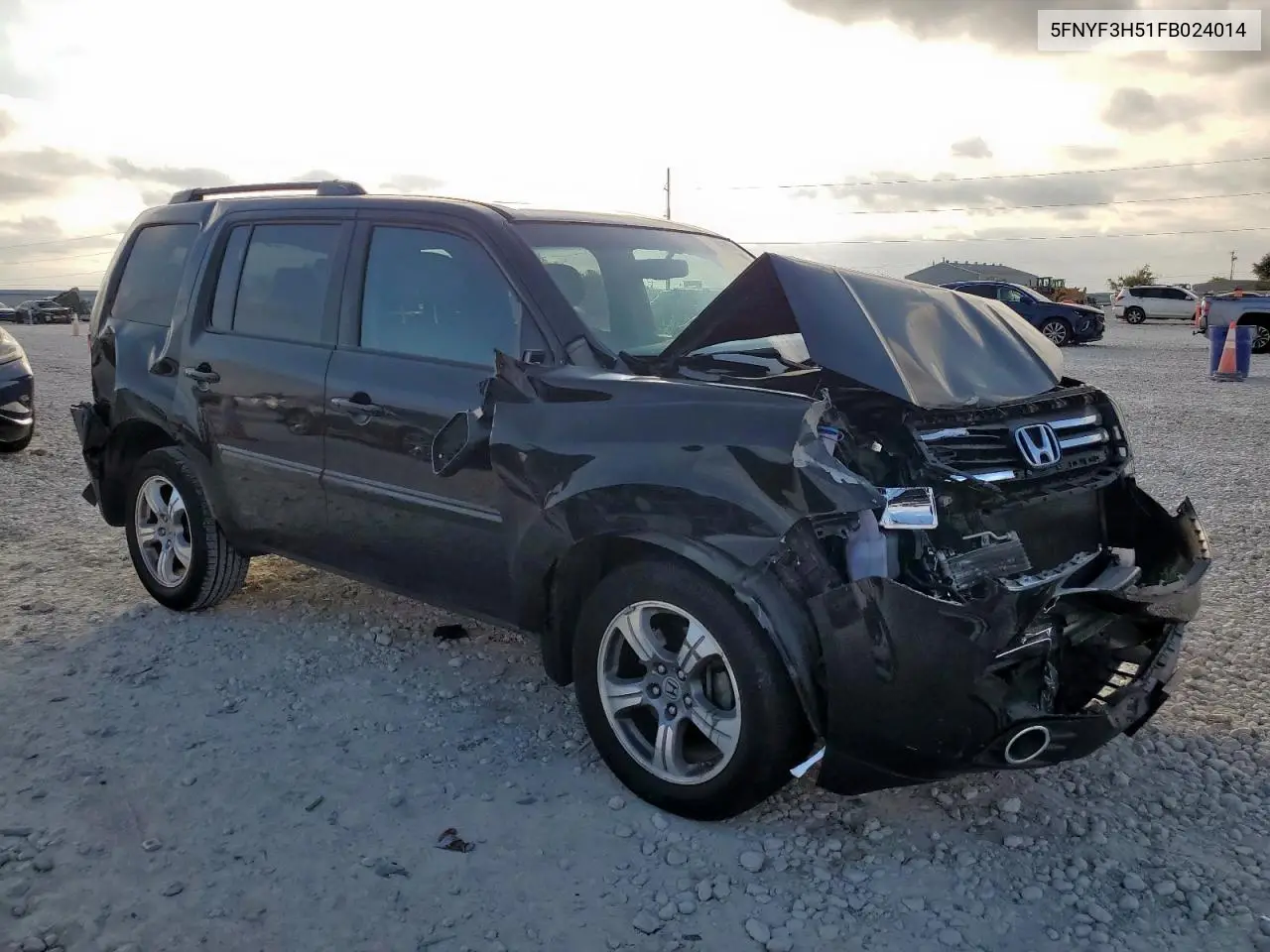5FNYF3H51FB024014 2015 Honda Pilot Exl