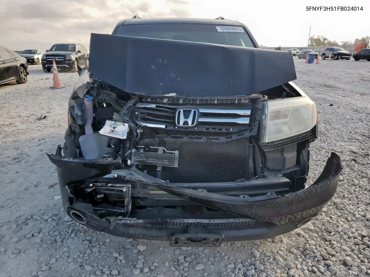 5FNYF3H51FB024014 2015 Honda Pilot Exl