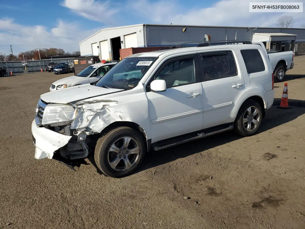 5FNYF4H53FB008063 2015 Honda Pilot Exl
