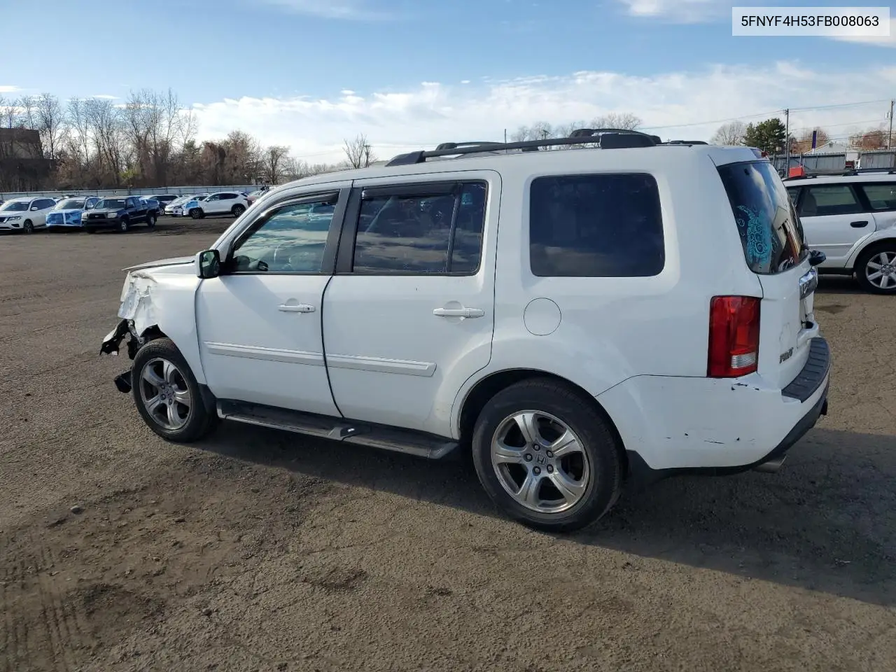 5FNYF4H53FB008063 2015 Honda Pilot Exl