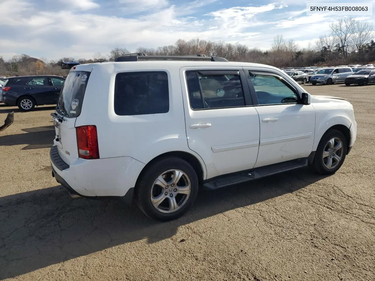 5FNYF4H53FB008063 2015 Honda Pilot Exl