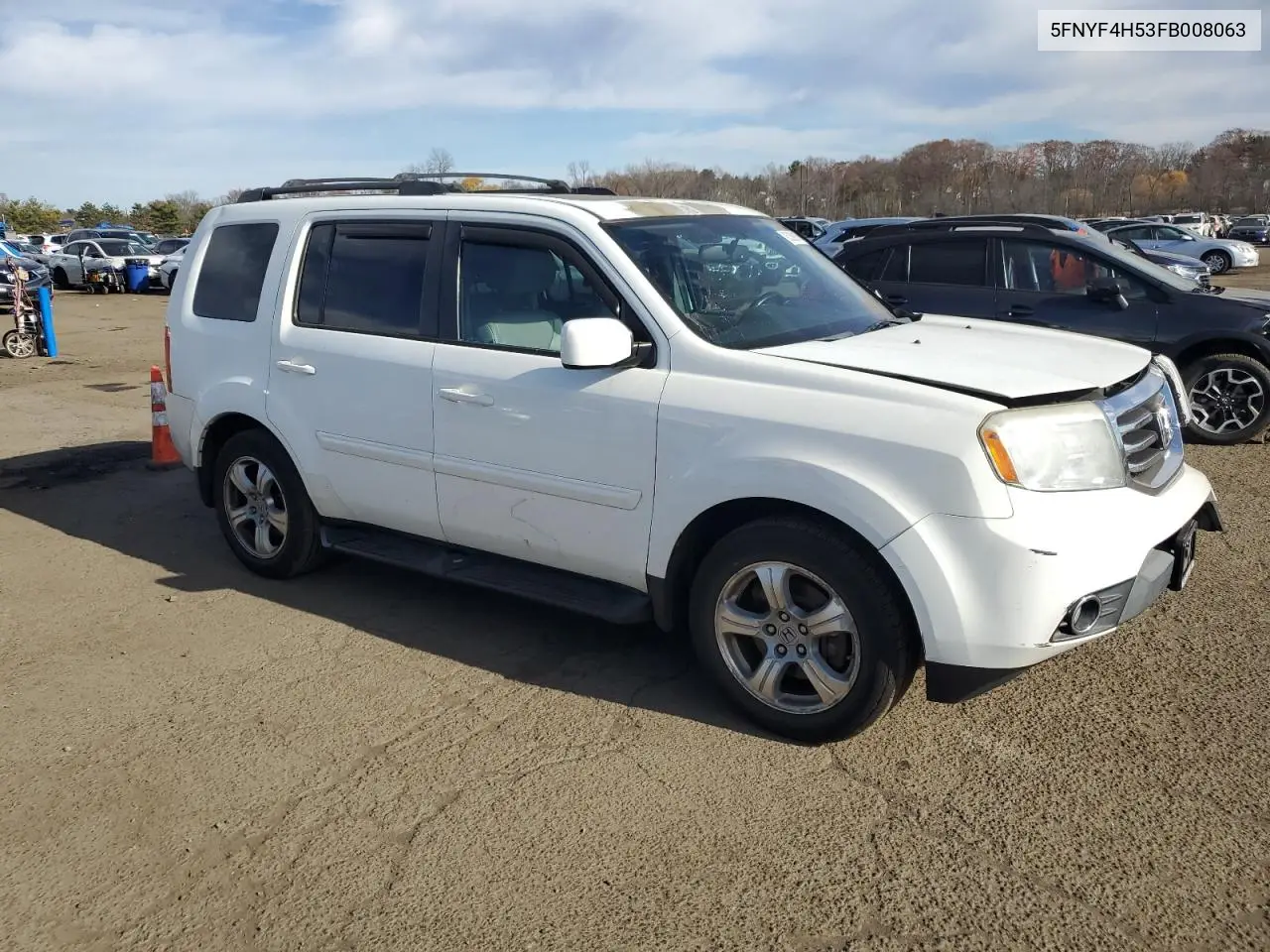 5FNYF4H53FB008063 2015 Honda Pilot Exl