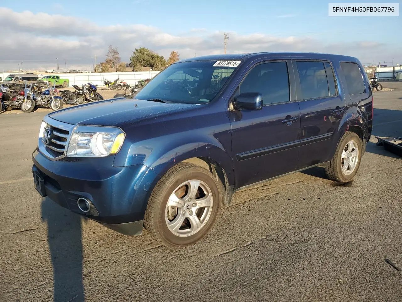5FNYF4H50FB067796 2015 Honda Pilot Exl