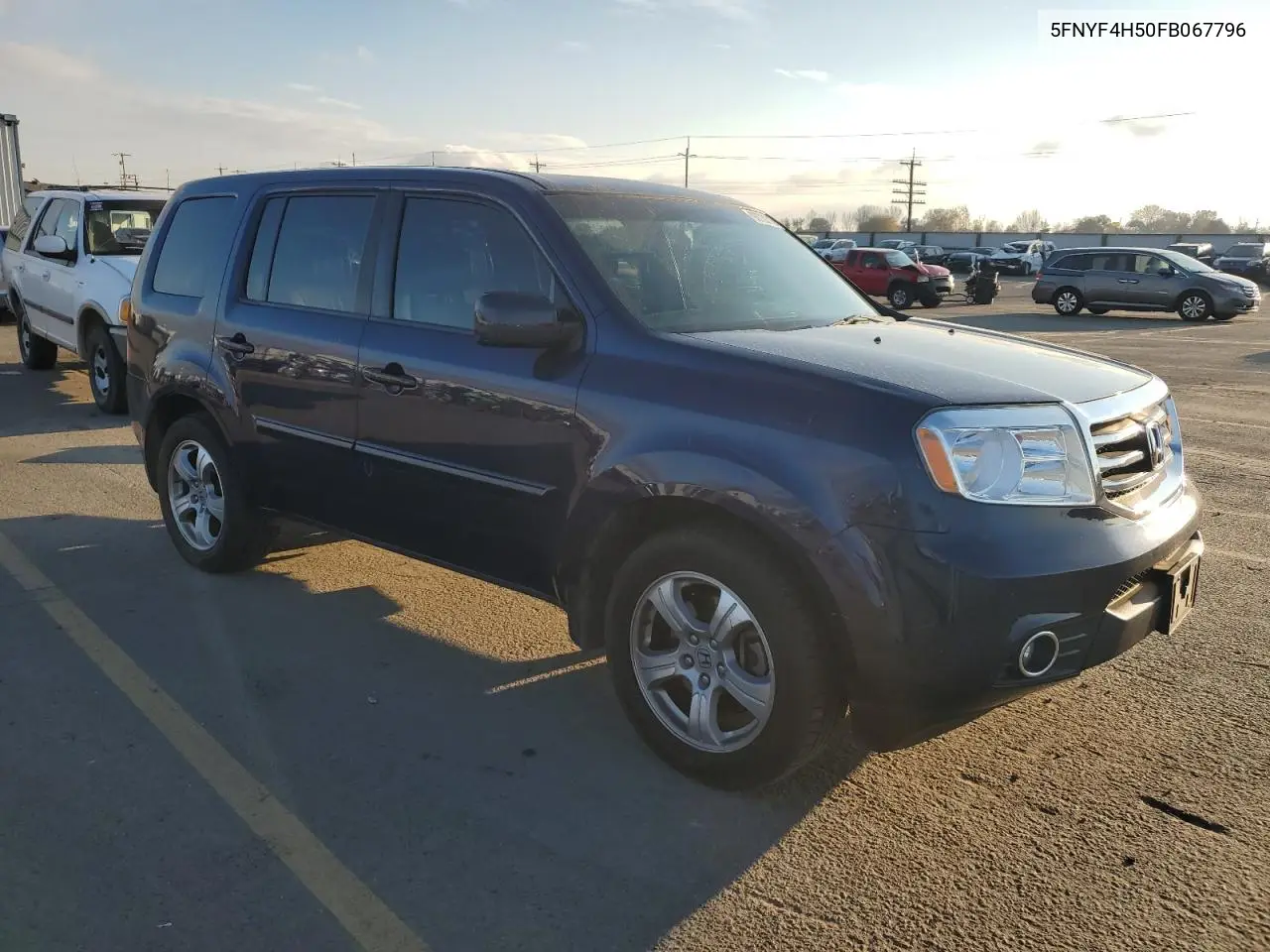 5FNYF4H50FB067796 2015 Honda Pilot Exl