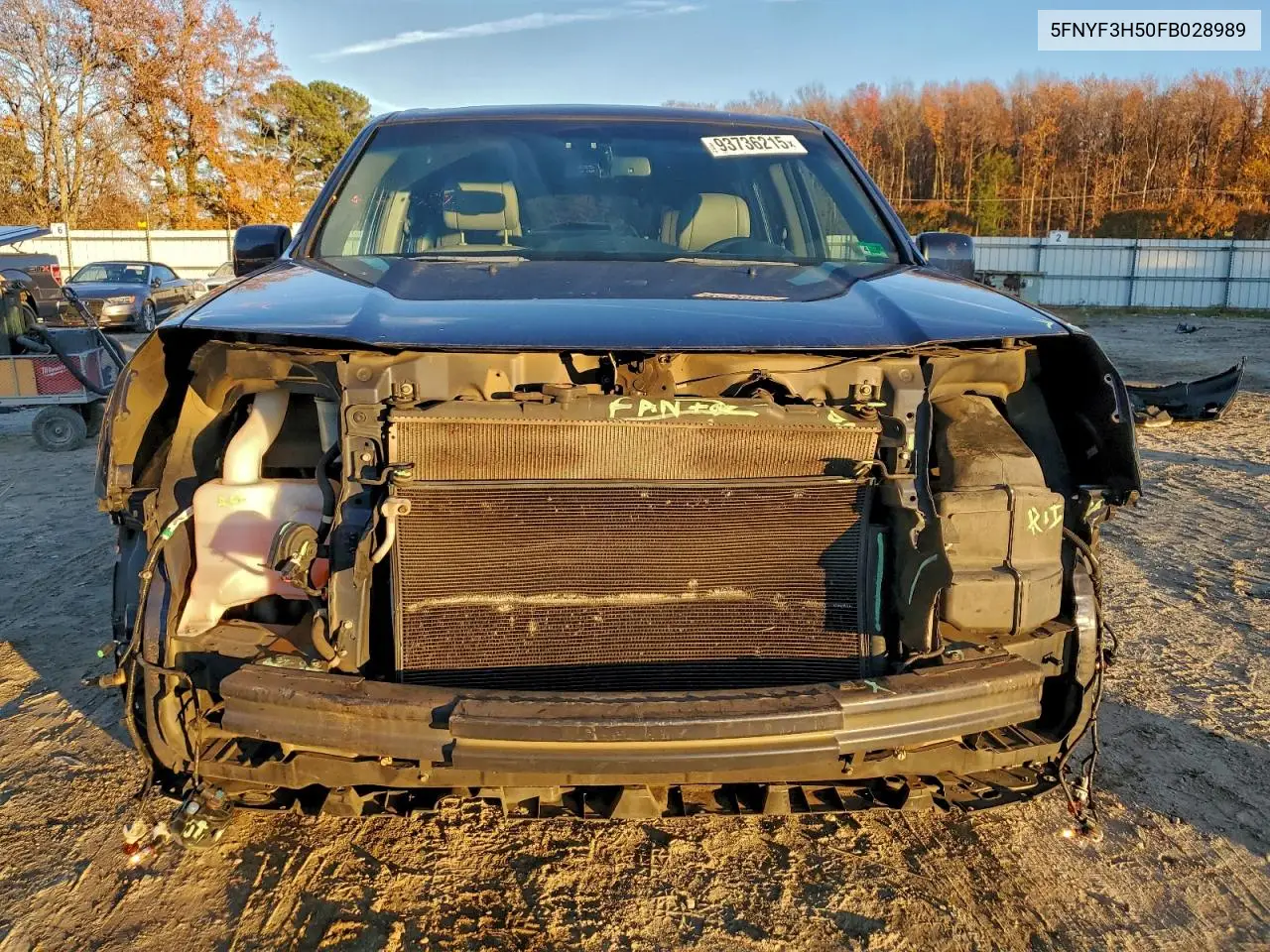 5FNYF3H50FB028989 2015 Honda Pilot Exl
