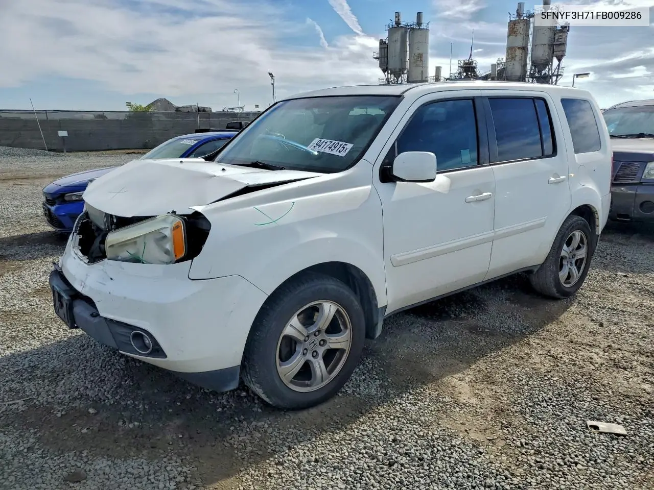 5FNYF3H71FB009286 2015 Honda Pilot Exln
