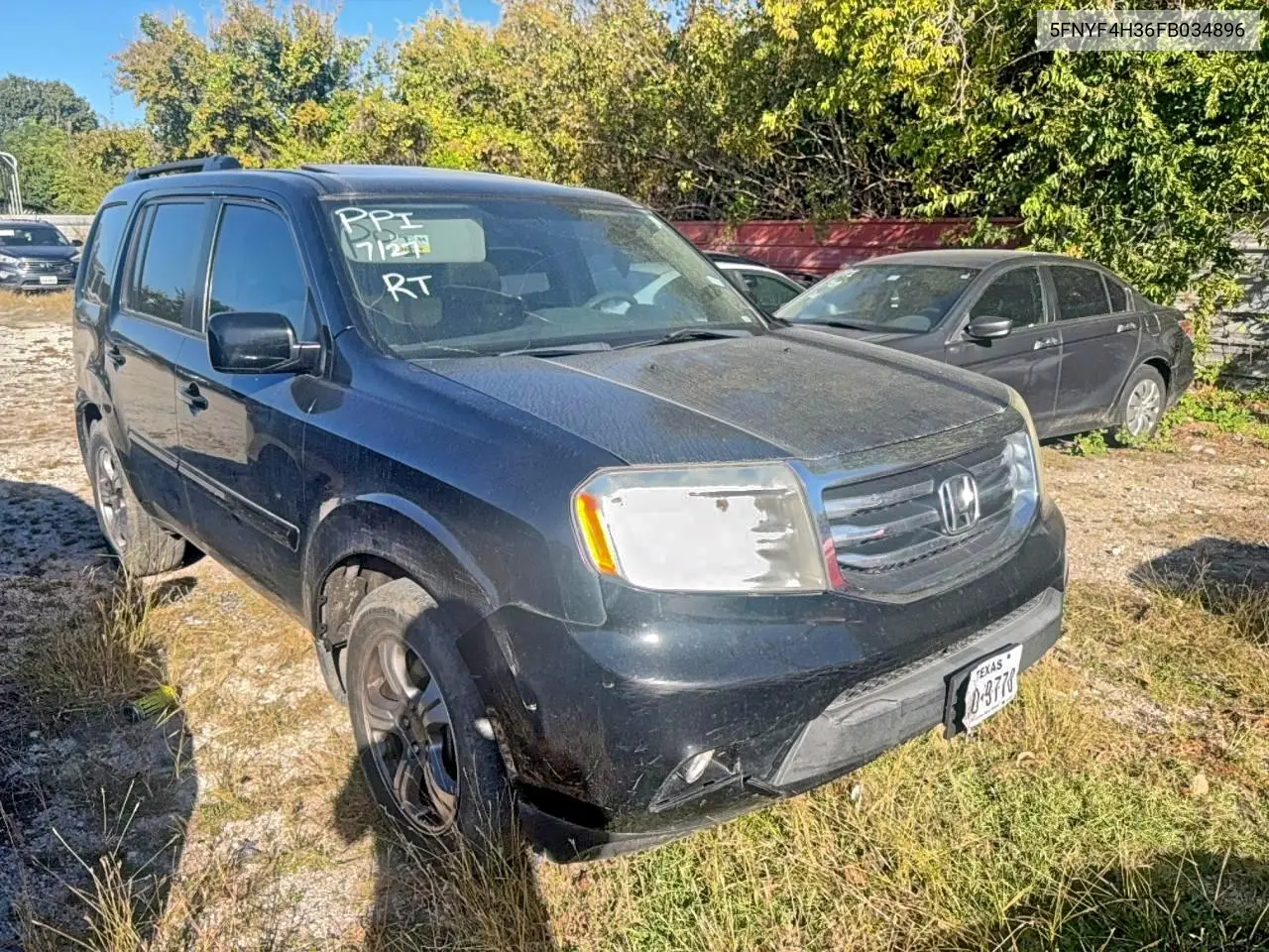 5FNYF4H36FB034896 2015 Honda Pilot Se