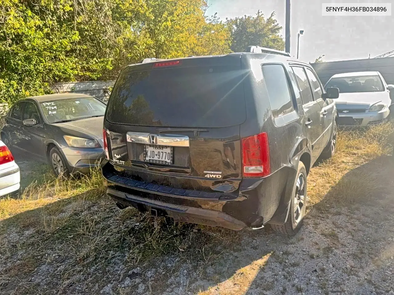 5FNYF4H36FB034896 2015 Honda Pilot Se
