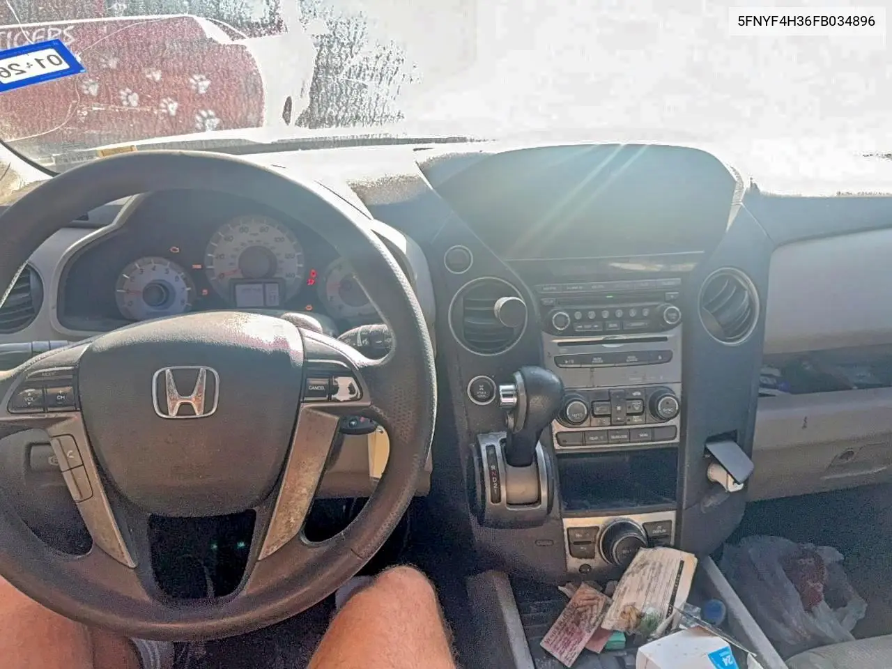 5FNYF4H36FB034896 2015 Honda Pilot Se