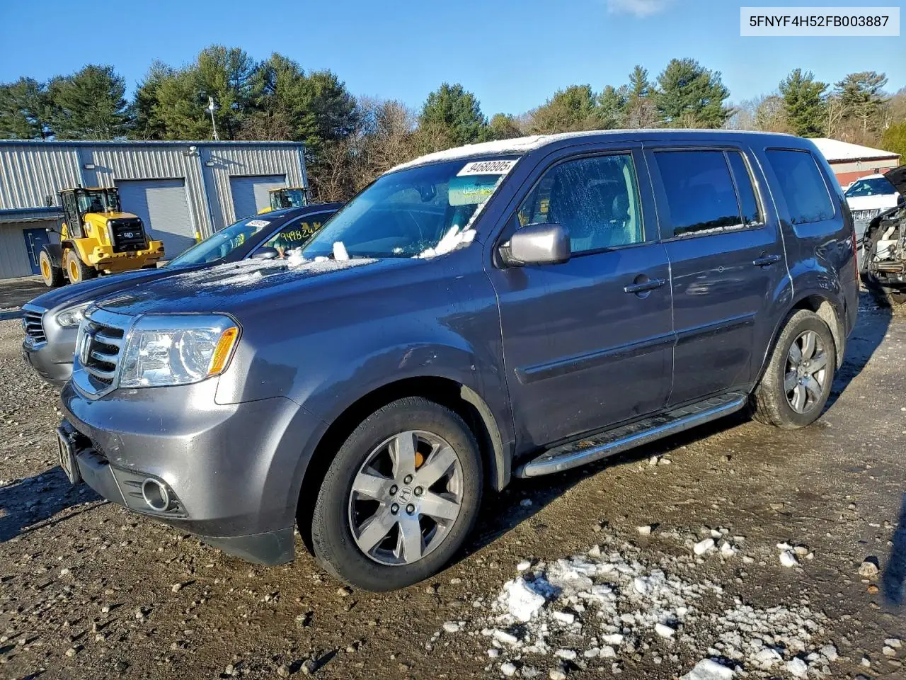 5FNYF4H52FB003887 2015 Honda Pilot Exl