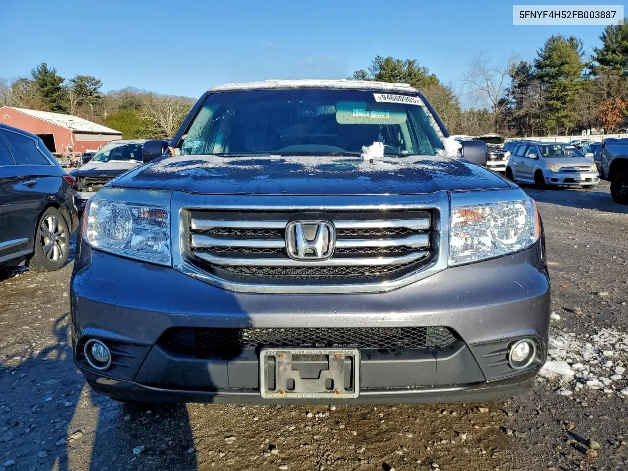 5FNYF4H52FB003887 2015 Honda Pilot Exl