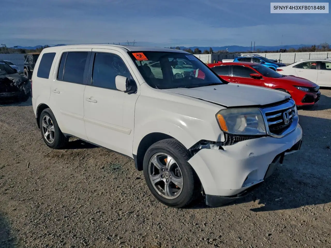 5FNYF4H3XFB018488 2015 Honda Pilot Se