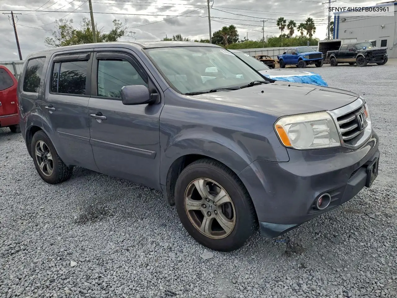 5FNYF4H52FB063961 2015 Honda Pilot Exl