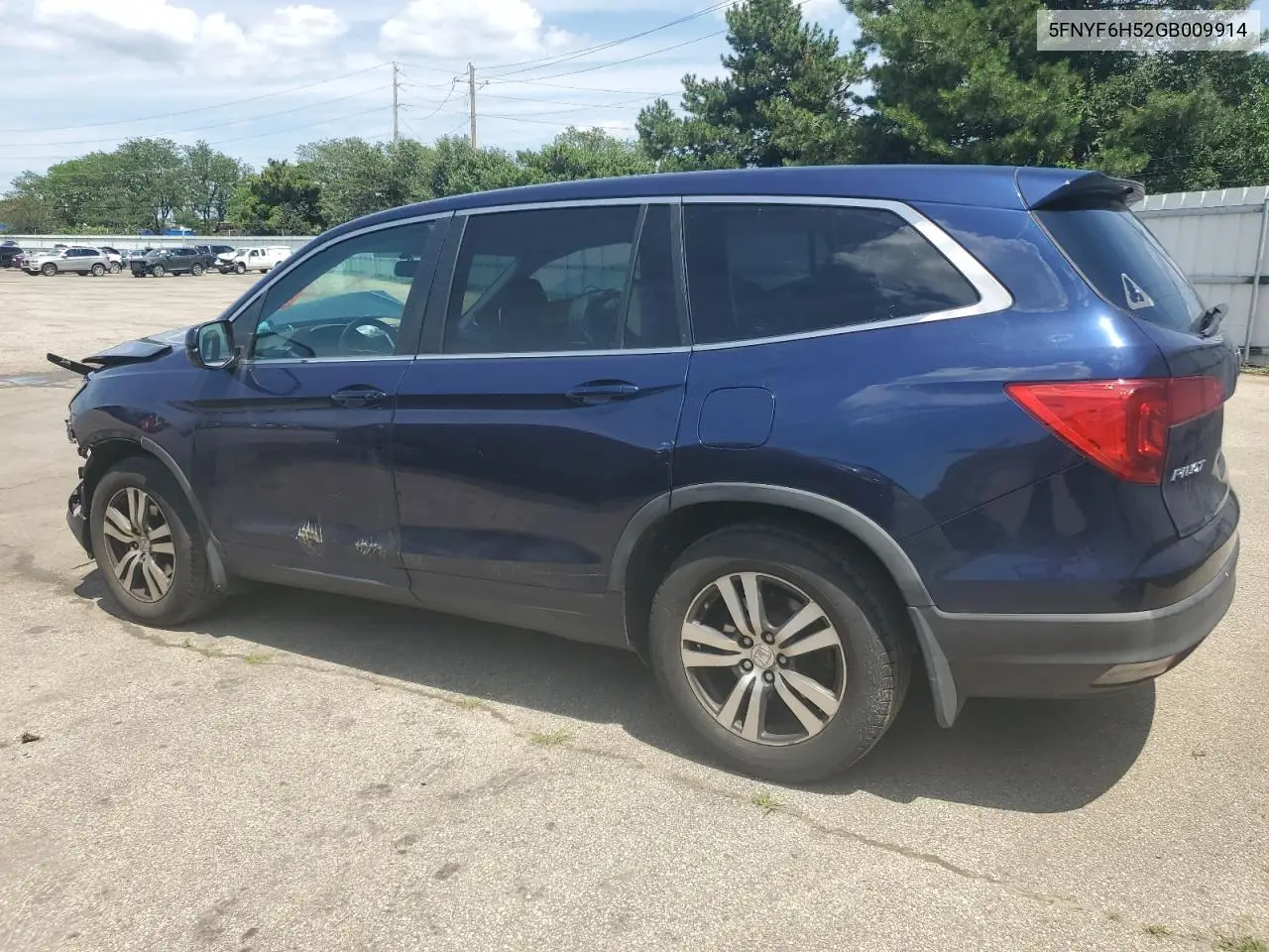 5FNYF6H52GB009914 2016 Honda Pilot Exl