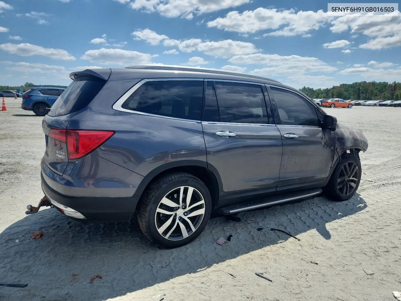 5FNYF6H91GB016503 2016 Honda Pilot Touring
