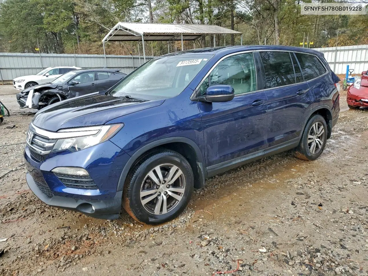 5FNYF5H78GB019228 2016 Honda Pilot Exln