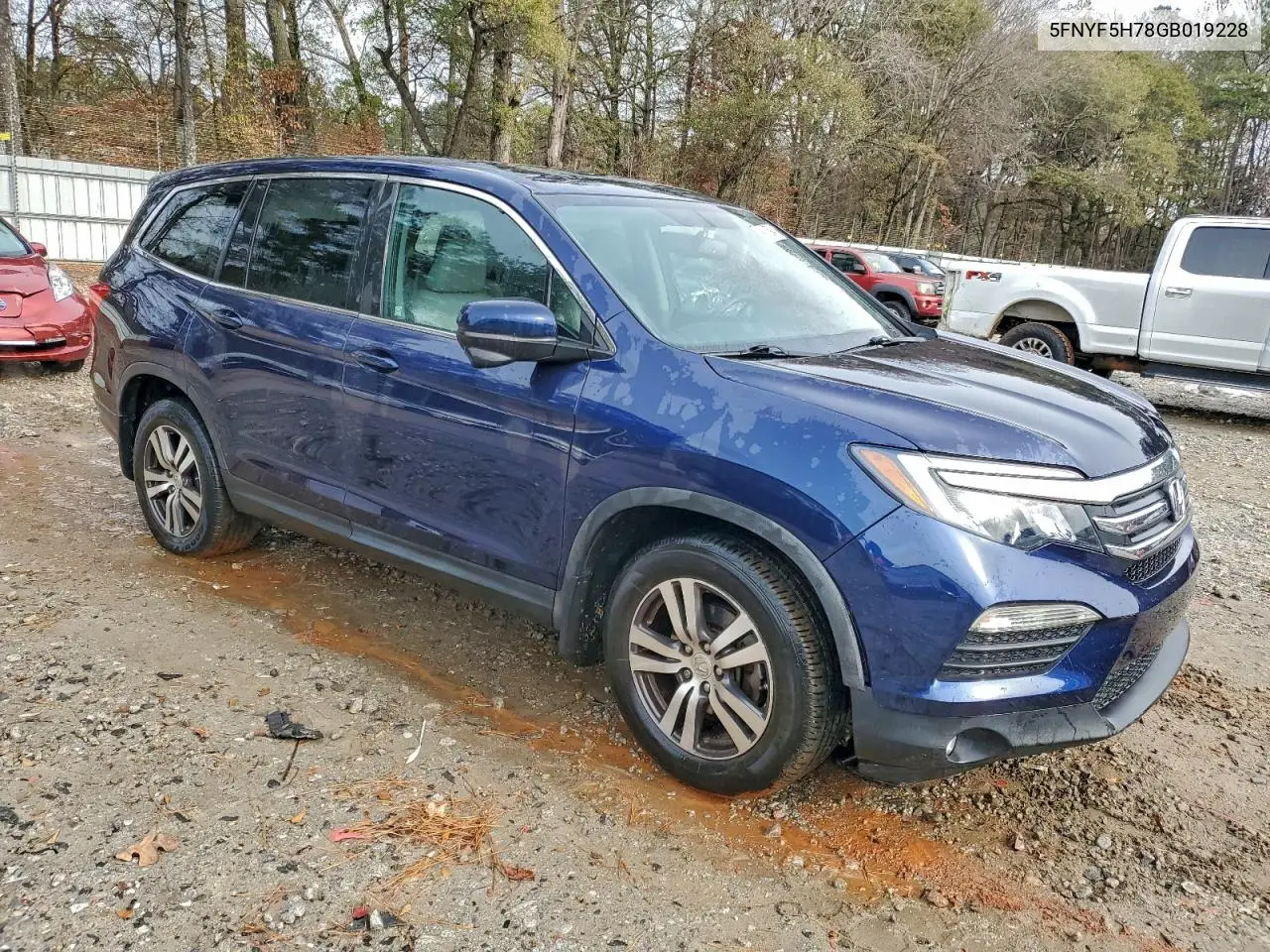 5FNYF5H78GB019228 2016 Honda Pilot Exln