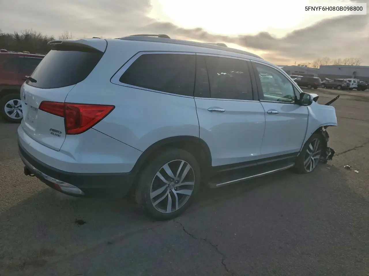 5FNYF6H08GB098800 2016 Honda Pilot Elite