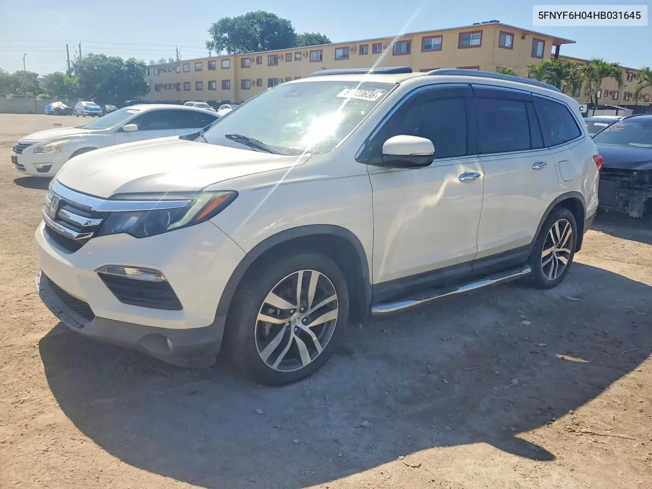 5FNYF6H04HB031645 2017 Honda Pilot Elite