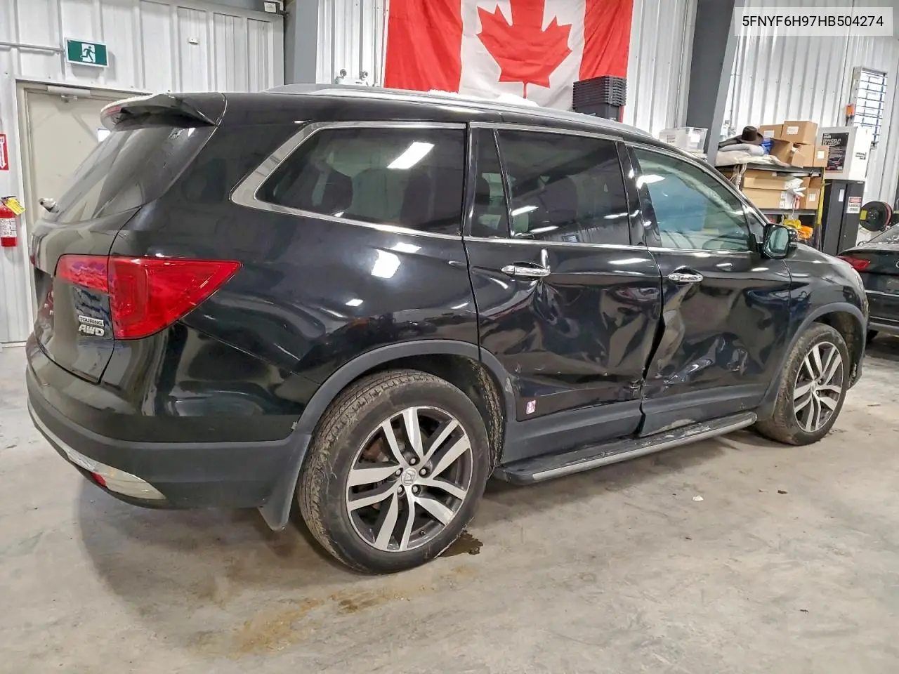 5FNYF6H97HB504274 2017 Honda Pilot Touring