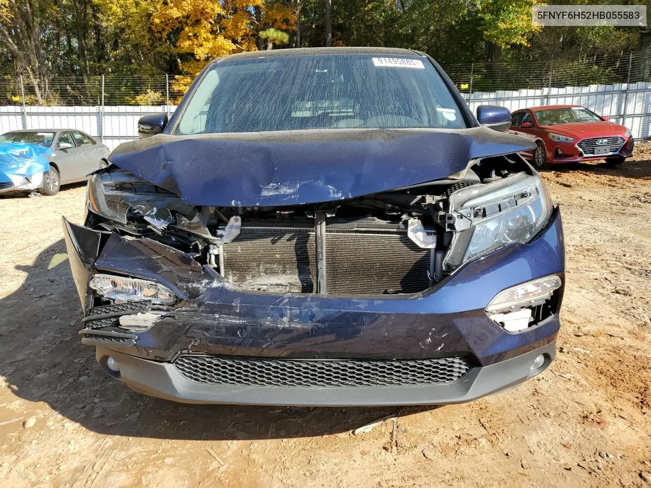 5FNYF6H52HB055583 2017 Honda Pilot Exl