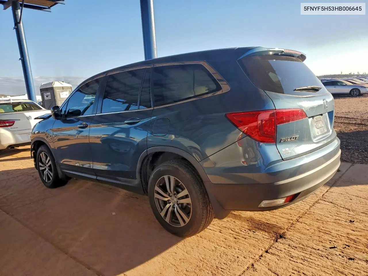 5FNYF5H53HB006645 2017 Honda Pilot Exl