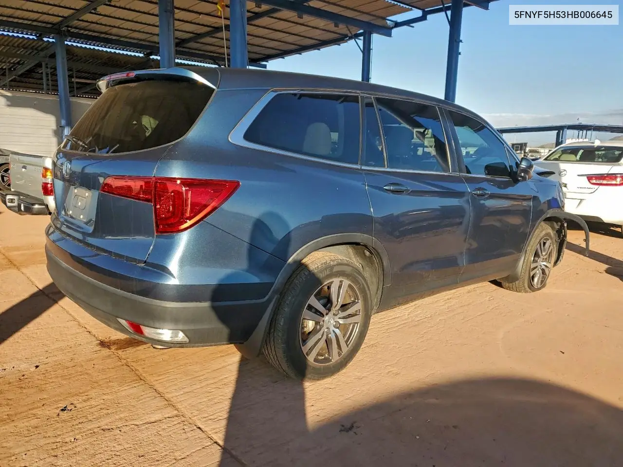 5FNYF5H53HB006645 2017 Honda Pilot Exl