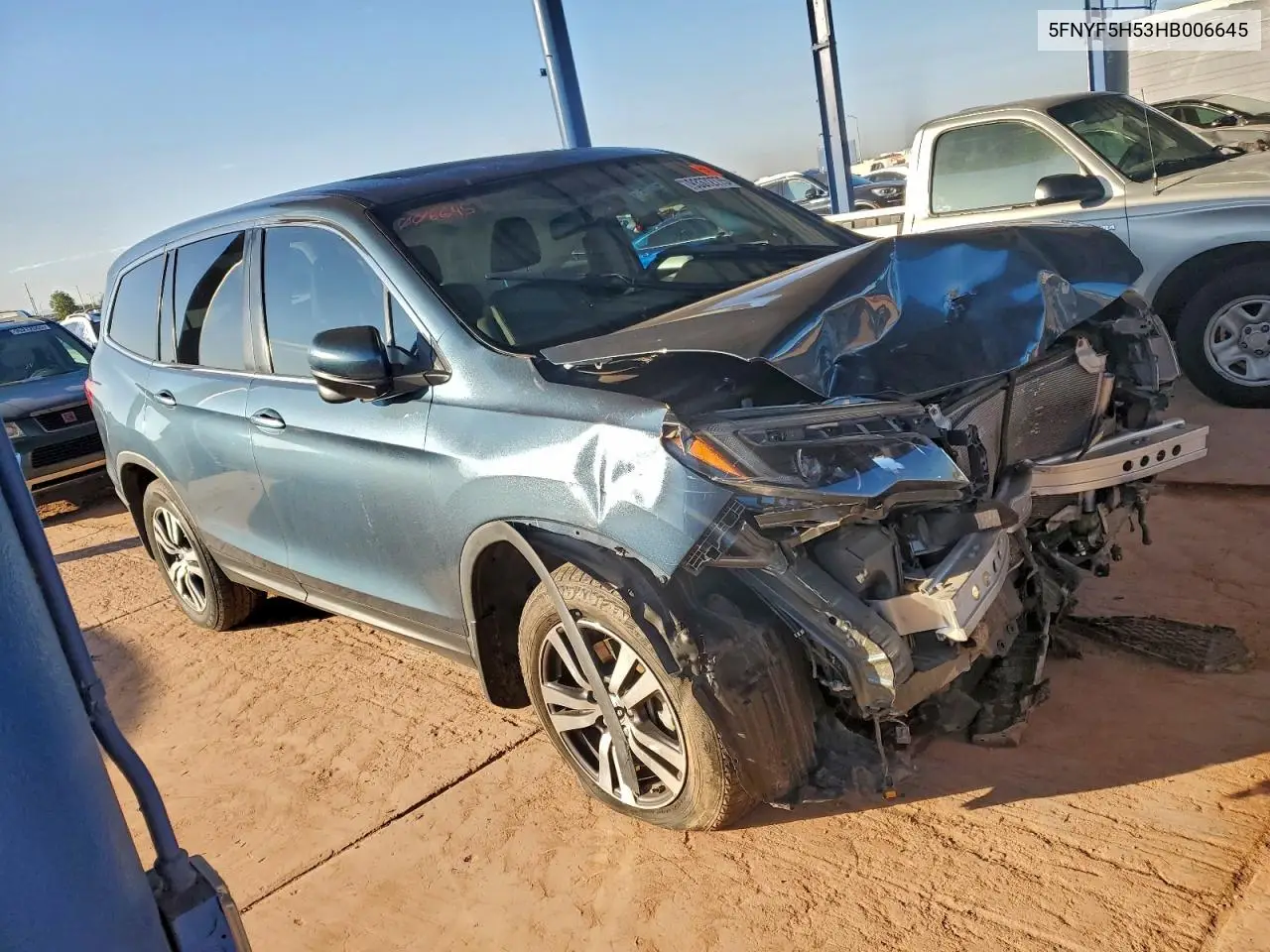 5FNYF5H53HB006645 2017 Honda Pilot Exl