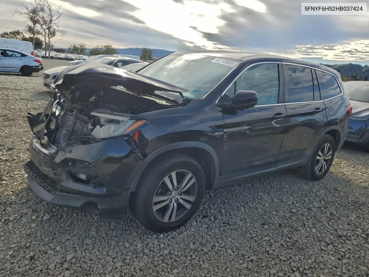5FNYF6H52HB037424 2017 Honda Pilot Exl