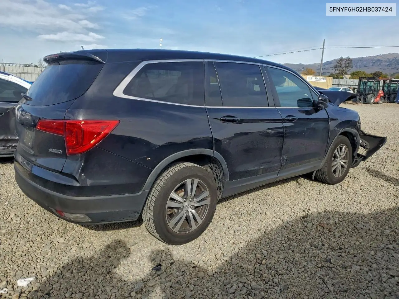 5FNYF6H52HB037424 2017 Honda Pilot Exl