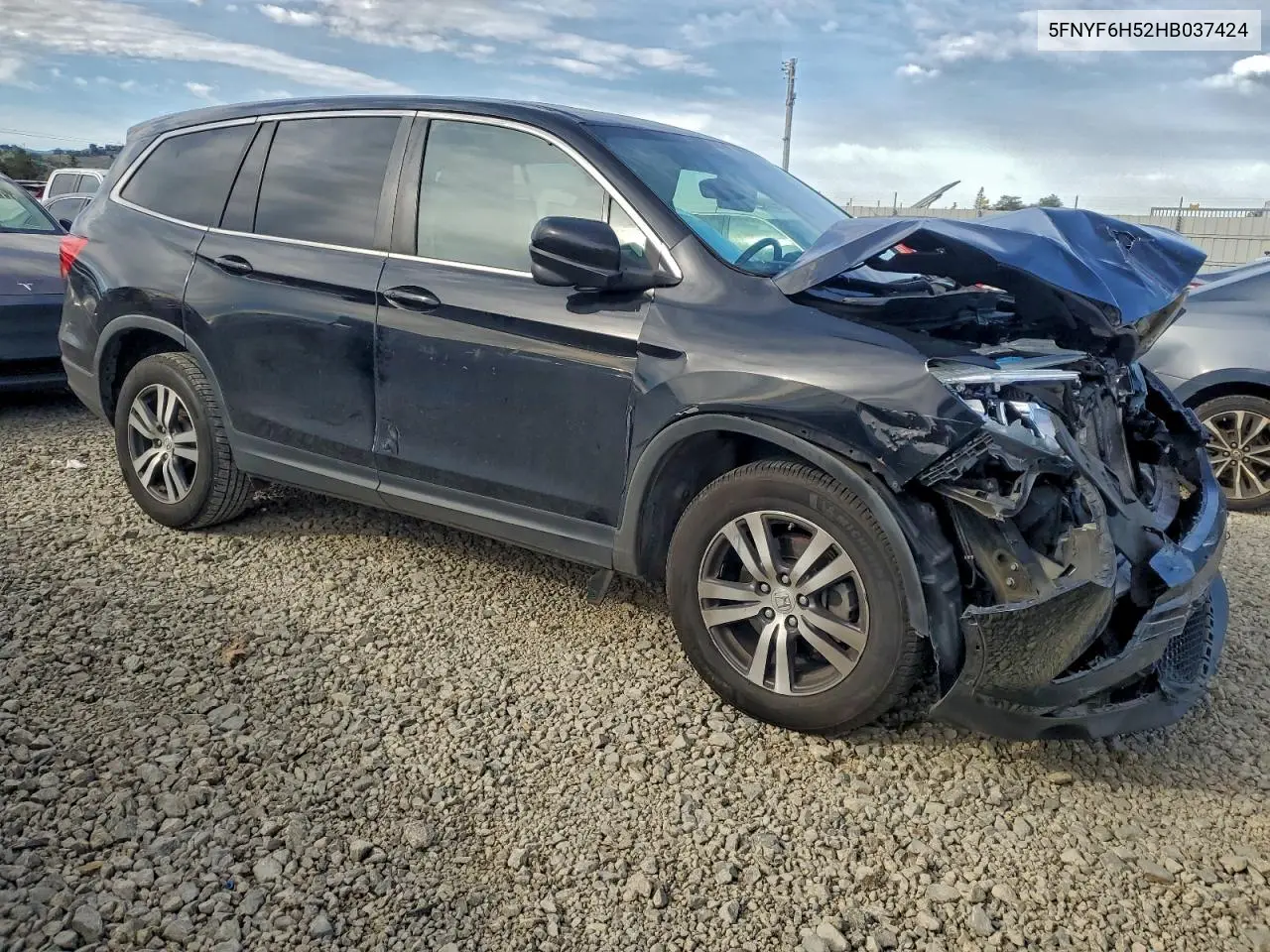 5FNYF6H52HB037424 2017 Honda Pilot Exl