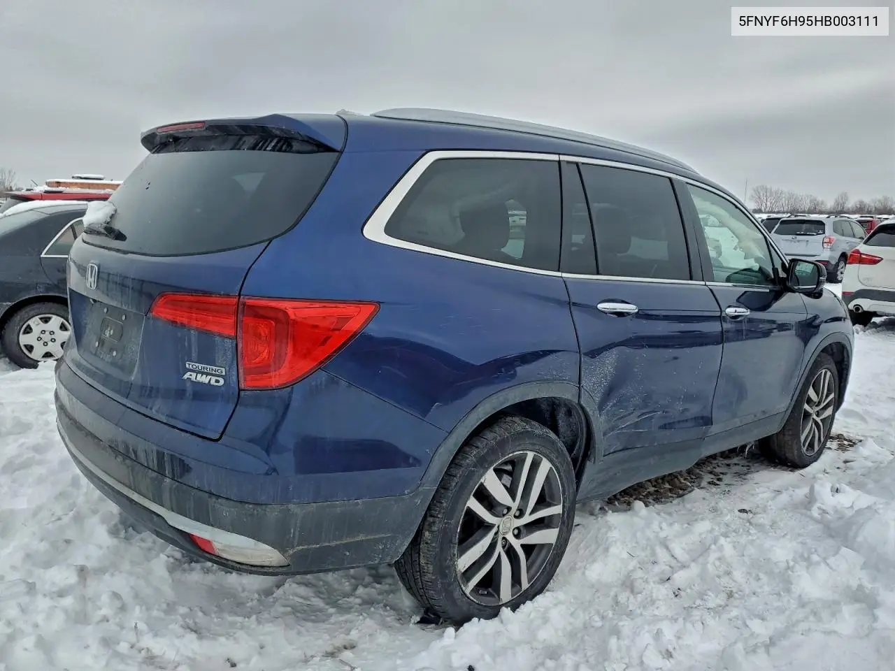 5FNYF6H95HB003111 2017 Honda Pilot Touring