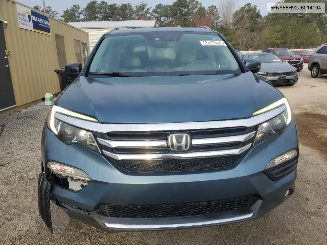 5FNYF5H92JB014194 2018 Honda Pilot Touring