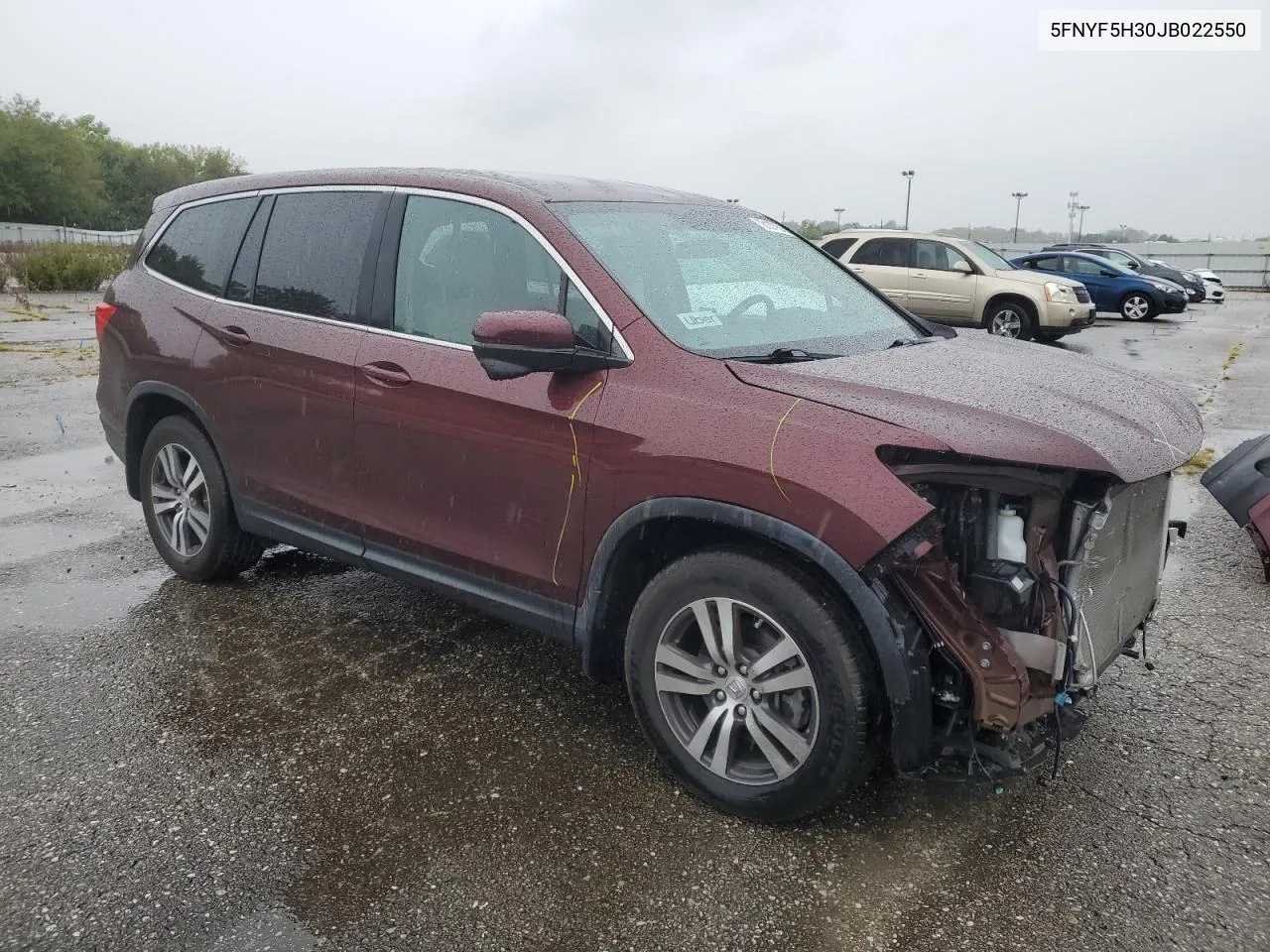 5FNYF5H30JB022550 2018 Honda Pilot Ex